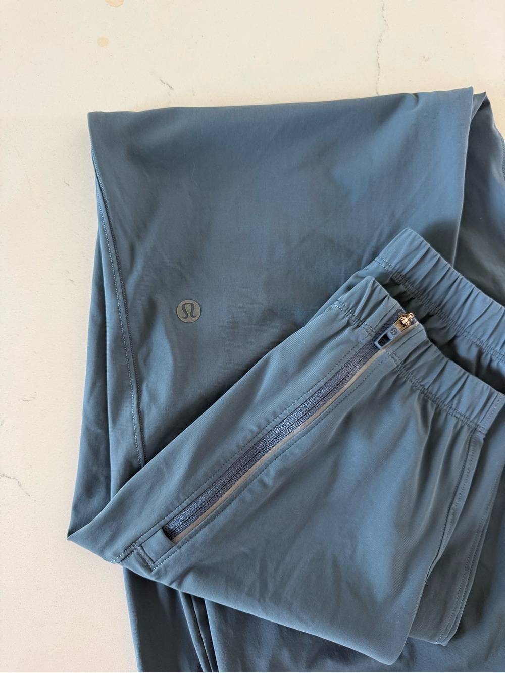 lululemon Men's Slate Blue Zip Jogger Pants SM